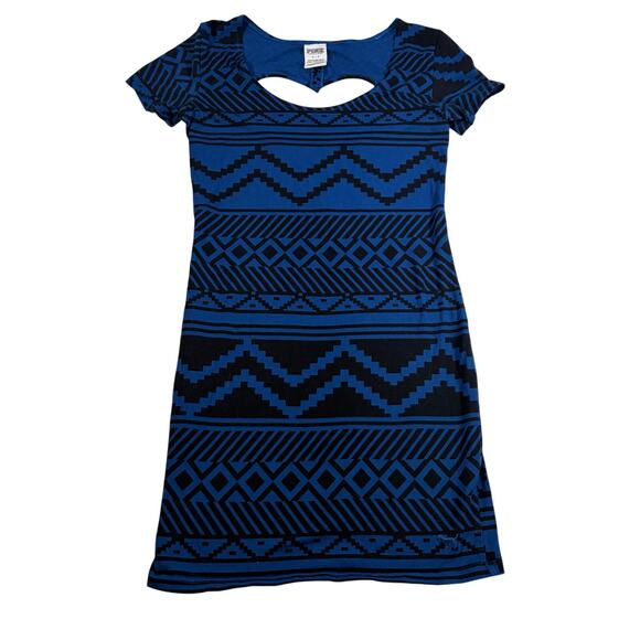 Victoria's Secret Pink Dresses & Skirts - Pink Victorias Secret womens blue black geometric mini dress.  Y2K.  Size S